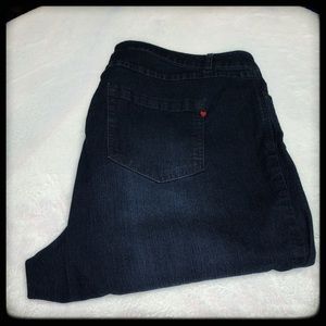 Denim 24/7 dark wash 22W jeans EUC